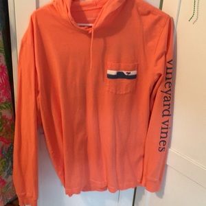 vineyard vines tee with hood